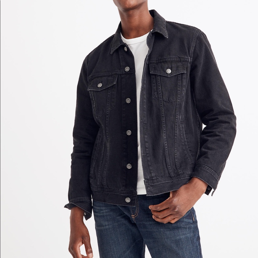 Madewell Classic Denim Jacket Black XL- NWOT